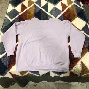 Purple Comfort Colors Seaside Crewneck Sweatshirt